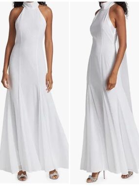 $3495 Galvan London Fortaleza Embellished Halterneck Gown Size 2